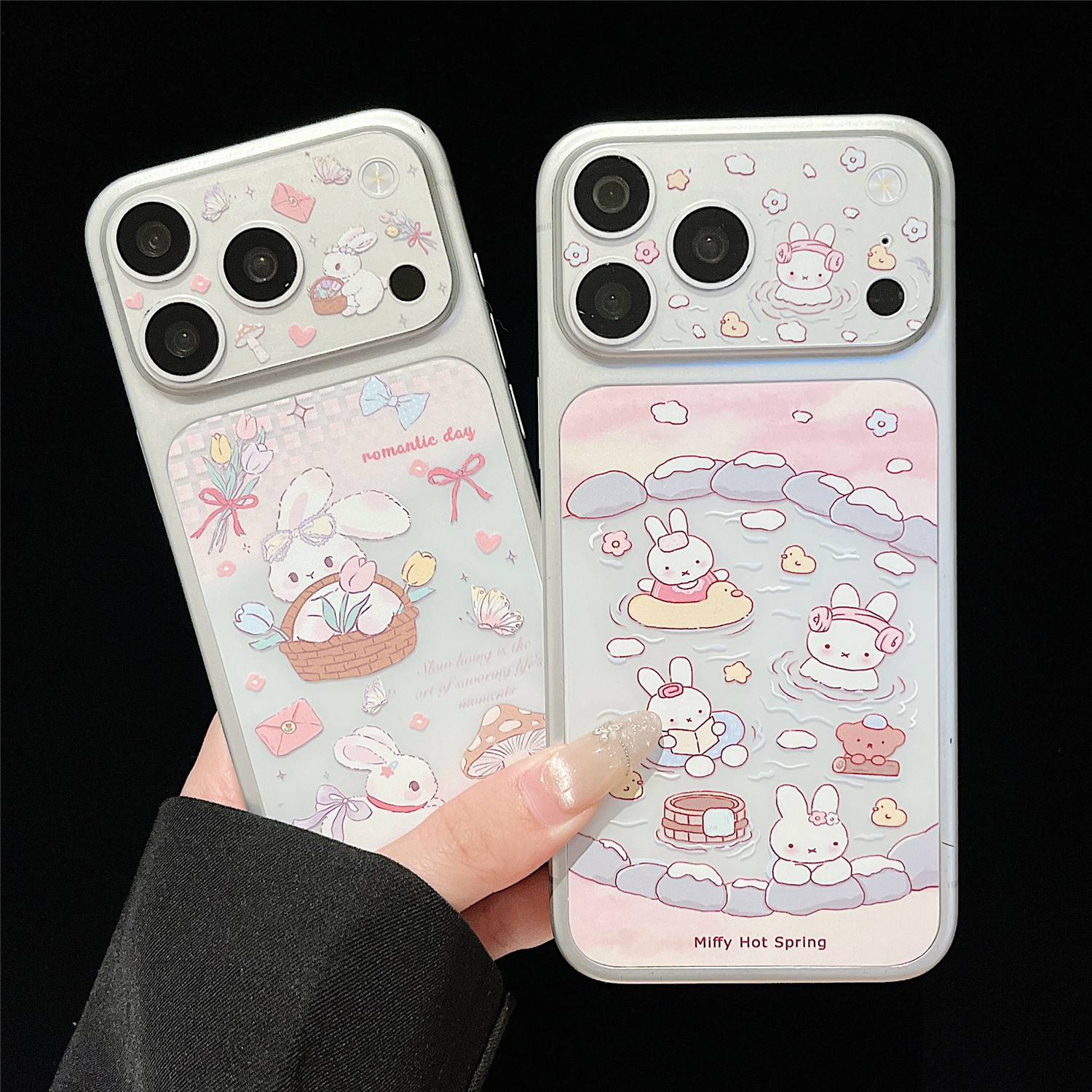 卡通趣味贴纸镜头膜适用iPhone17pro背膜可爱图案苹果17promax底座膜镂空静电吸附17pm手机摄像头后背贴膜薄