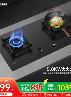 欧派厨电 燃气灶煤气灶台双灶家用嵌入炉灶天然气灶JZT-Q860GA