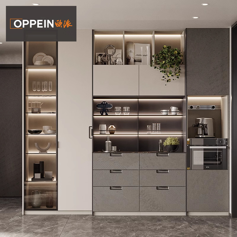 欧派客厅家用靠墙置物收纳柜定制