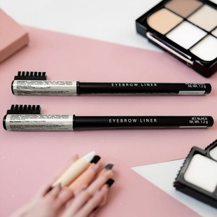 明星同款 眉笔1.2g木质带刷头自然不晕染易画防汗不脱妆 野生眉