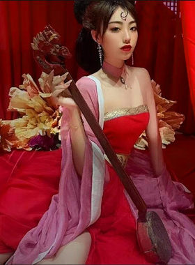 小橙子同款妲己汉服汉元素超仙