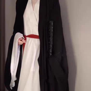 女魏晋风古装超仙气飘逸广袖流仙裙中国风侠客书生学生班服装