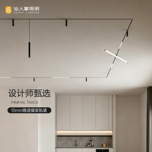 仙人掌照明10mm极窄磁吸轨道灯