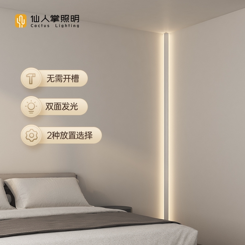 仙人掌照明明装双面发光线性灯