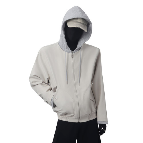 BlackClothes连帽假两件夹克男