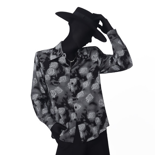 BlackClothes夏季薄款男士衬衫