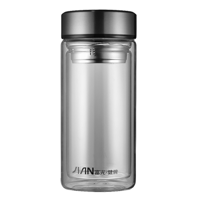 富光双层玻璃杯大容量带过滤网