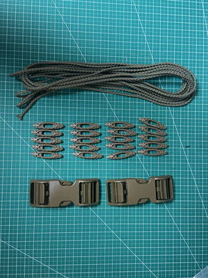 橄榄扣 防滑伞绳 背包改装套件