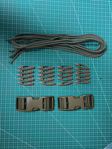 橄榄扣 防滑伞绳 背包改装套件