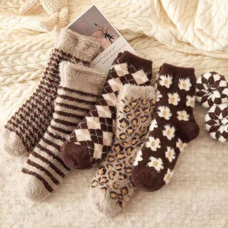 水貂绒袜子女厚袜子女冬季毛毛袜子复古个性地板加厚加绒透气袜子,家庭/个人清洁工具,平板拖把,淘宝优惠券,粉丝福利购,淘宝优惠卷