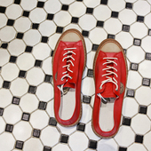 街头风低帮鞋 子 复古滑板鞋 男真皮系带潮鞋 帽子先森 敲喜欢美式