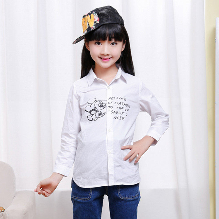 Chemise fille à manche longue - Ref 2085204 Image 1