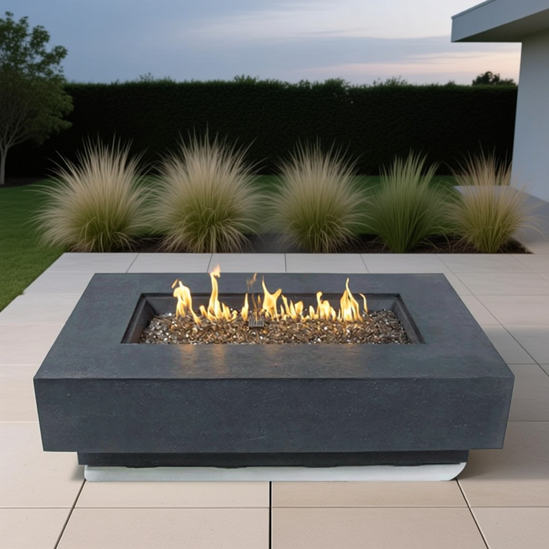 多功能取暖壁炉烤火炉休闲茶几火焰炉室外户外阳台庭院露台石材桌