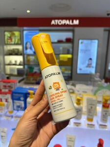 【韩国正品】ATOPALM爱多康儿童防晒喷雾100ml  spf50+黄色保湿