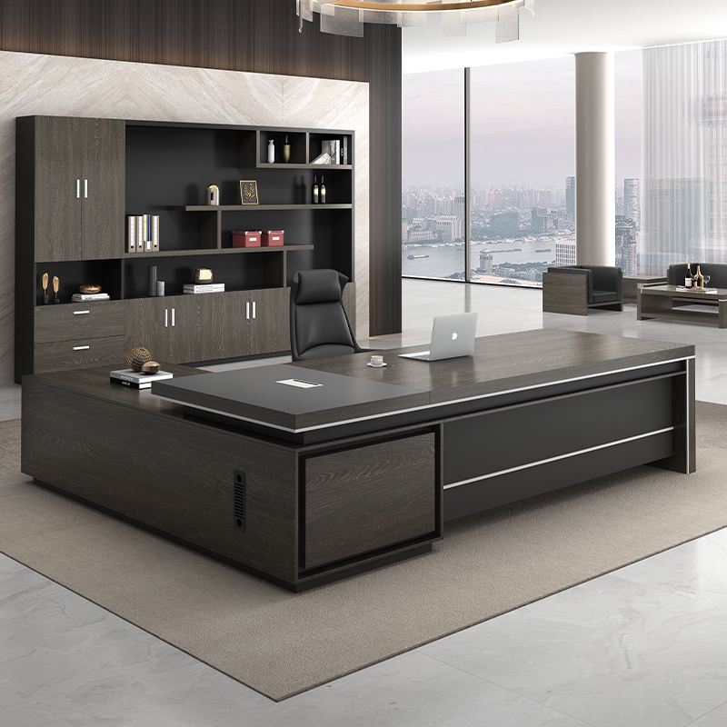 老板办公桌椅组合简约现代主管桌经理桌大气总裁桌单人大班台家具