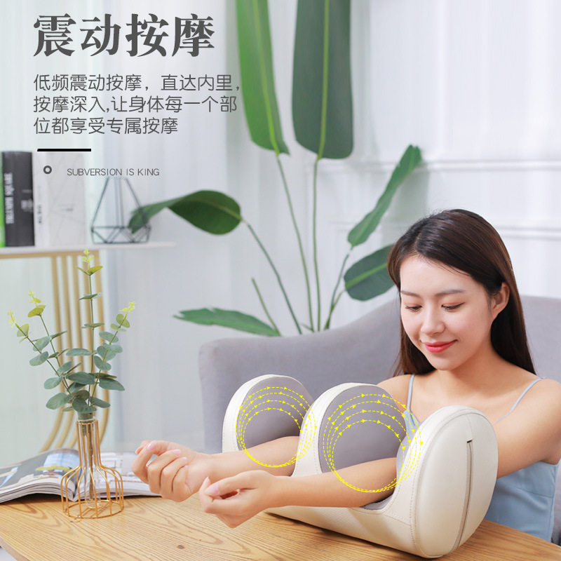 110V220V出口按摩器膝盖足手部小腿关节保暖热敷震动护膝按摩仪