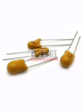 直插钽电容475/35V4.7uF35v 钽电容/固体电解电容全新电容