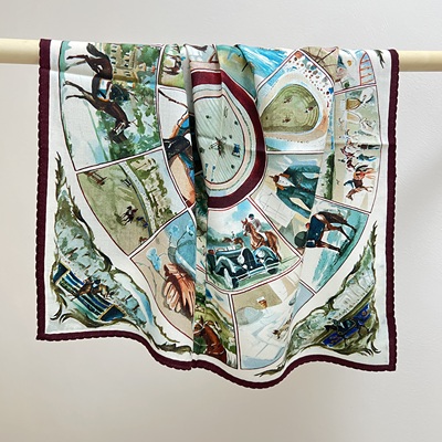 竞技场65丝毛中方巾秋冬季保暖护颈百搭小围巾