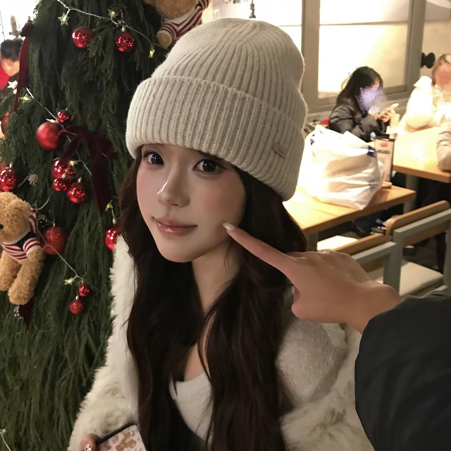 高品质100%澳洲羊毛针织帽女冬季2025新款保暖护耳毛线帽子冷帽潮