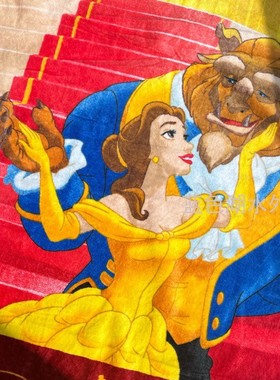 JJZS-MJ-270 大爱美女与野兽外贸出口日本原单纯棉割绒浴巾大毛巾