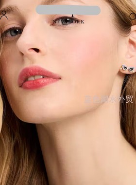 AS-SS-017 超精致 镀真金 外贸出口美国原单 45美金 耳钉原装耳堵