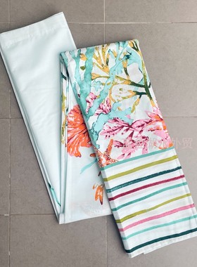 JJZS-YL-044 超好精致精美!外贸出口美国原单182cm涤纶布浴帘窗帘