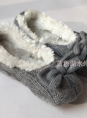 AS-TX-028 超值外单!外贸出口瑞典原单 防滑地板拖棉拖鞋包跟鞋