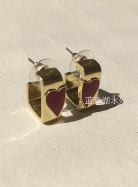 AS-SS-025 超有个性!外贸出口美国大牌原单 做旧镀金色耳饰耳环