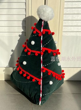 JJZS-YZ-034 搞气氛!外贸出口美国原单 立体圣诞树靠垫抱枕(含芯)