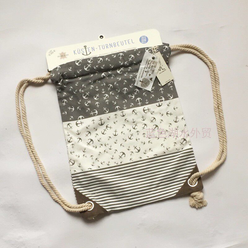 AS-BA-283 超好纯原!外贸出口德国原单 10欧 帆布双肩背包 自然风