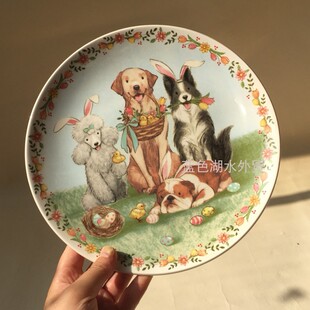 美式 CYGJ 陶瓷餐盘盘子平盘 外贸出口美国原单 精美艺术 118