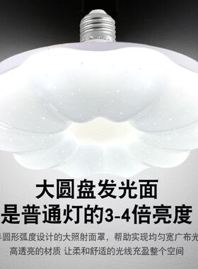 大功率新款节能灯led超亮家用房间灯卧室灯厨房灯E27螺口多色变光