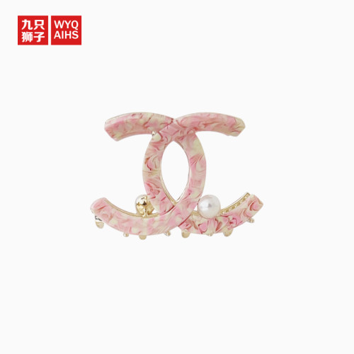 Nine Lions｜双C小号抓夹醋酸金属半抓马尾发夹后脑勺鲨鱼夹发饰