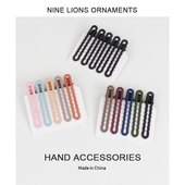 10支装 秋冬chic复古百搭发夹磨砂鸭嘴夹一字夹刘海夹发卡韩国发饰