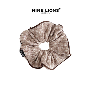 气质马尾扎发绳皮筋头绳发饰女 秋冬毛线针织发圈时尚 nine lions