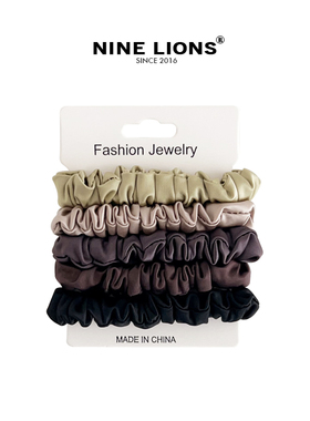 nine lions/基础款不伤发小肠发圈高级感发绳扎发头绳皮筋皮套女