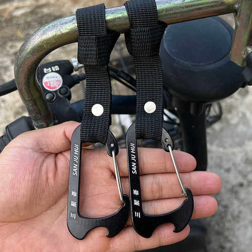 超强承重电动车挂钩前置通用手推车婴儿车挂包挂物钩强力承重装饰