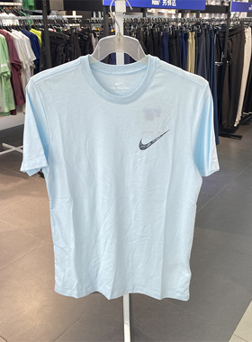 耐克2024夏新款男子圆领休闲运动跑步训练圆领短袖T恤 FQ3867-474