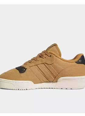 阿迪达斯三叶草男女鞋2024冬季低帮复古小麦色运动休闲板鞋IF4661