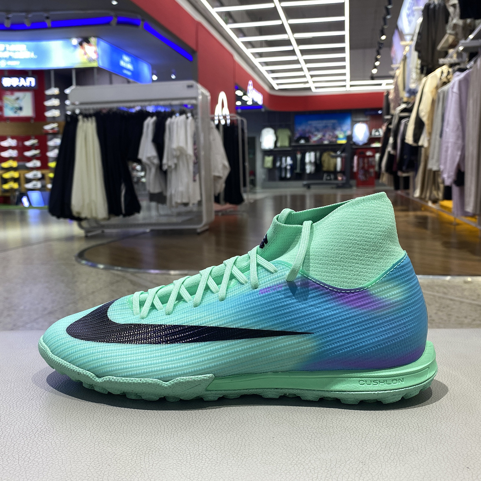 Nike耐克中帮足球鞋男士TF碎钉训练鞋青少年成人运动鞋IR2778-300