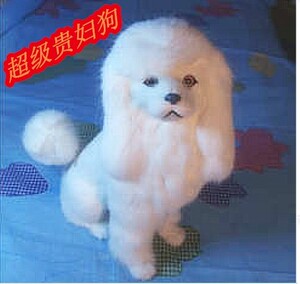 特价贵妇狗毛绒玩具大号仿真狗客厅汽车摆件公仔车载生日礼物