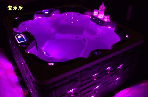 豪华户外按摩大池水疗大浴缸4人用outdoor spa hot tubs jacuzzi