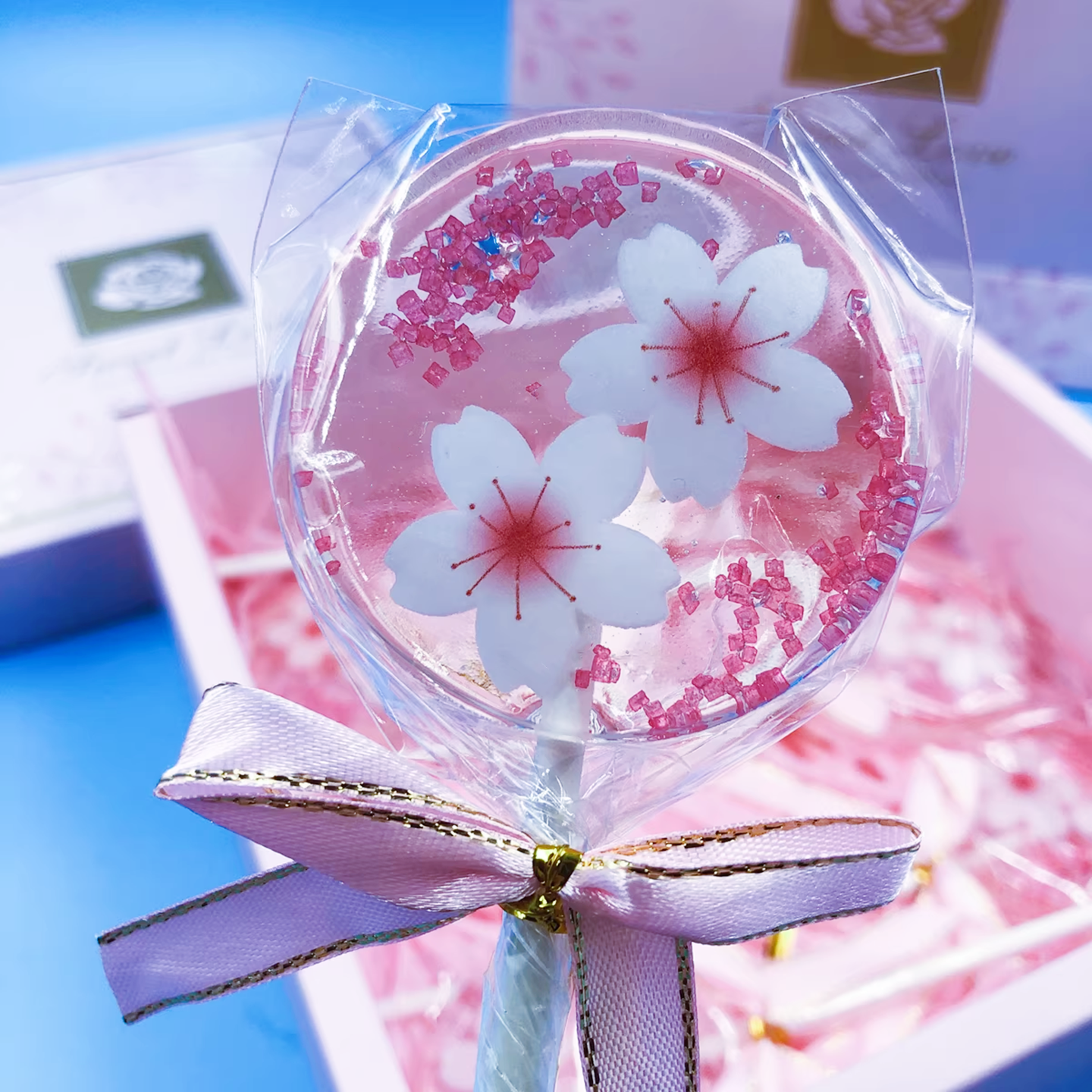 星空创意网红樱花棒棒糖海豚黄鸭生日颜值少女心可爱小零食樱花节