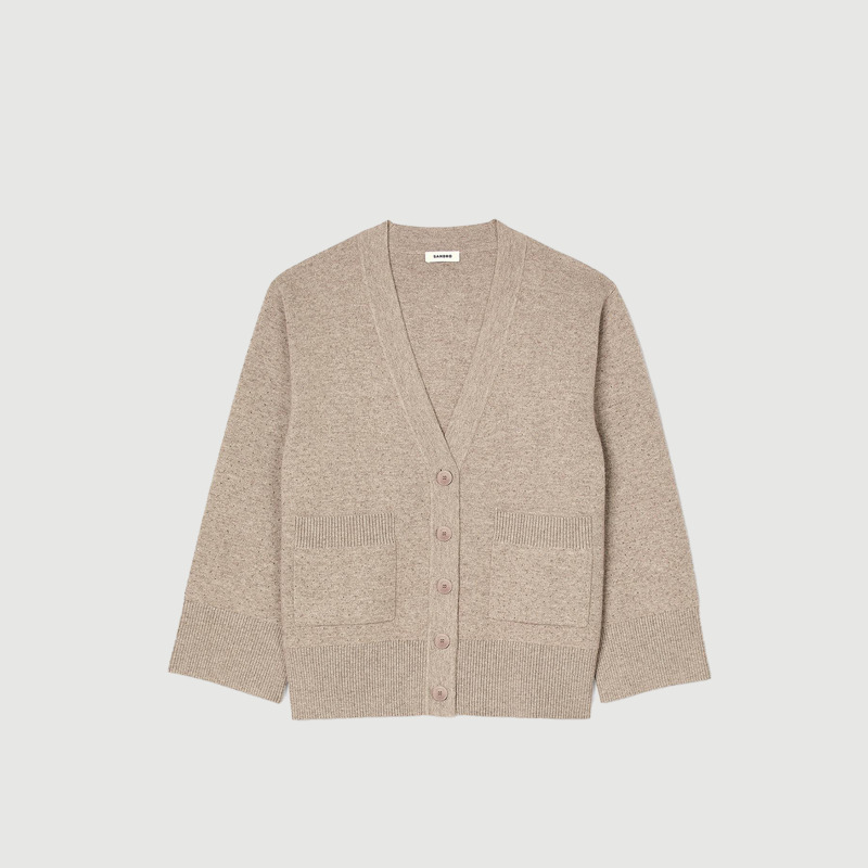 SANDRO女装慵懒宽松针织开衫