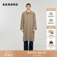 简约迪木尔风绵羊毛单排扣大衣 法式 季 末7折SANDRO2025秋冬男装
