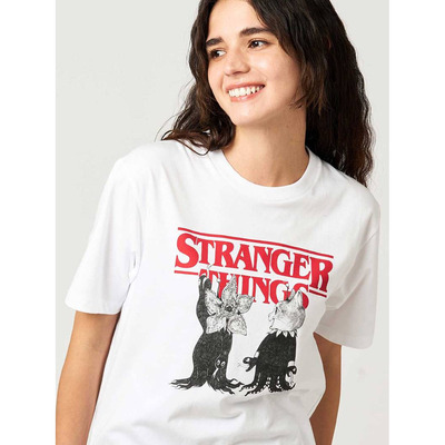 E2064日系小众未知世界食人花章鱼猫纯棉t恤女短袖夏季亲子潮上衣