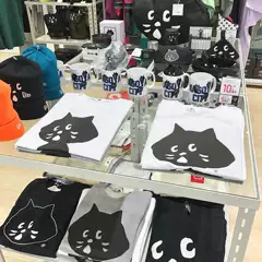 Japanese Nenet Surprised Cat Sweet and Cute Printed Short-Sleeved T-Shirt for Women, Loose Cartoon Pure Cotton Summer Round Neck Top