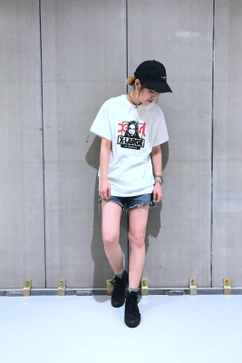 短袖日系重磅印花纯棉中性tee