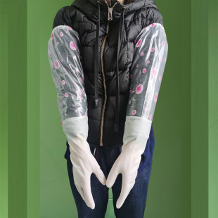 加长60厘米防水耐油耐磨耐酸碱家务清洁劳保防护洗衣洗衣橡胶手套