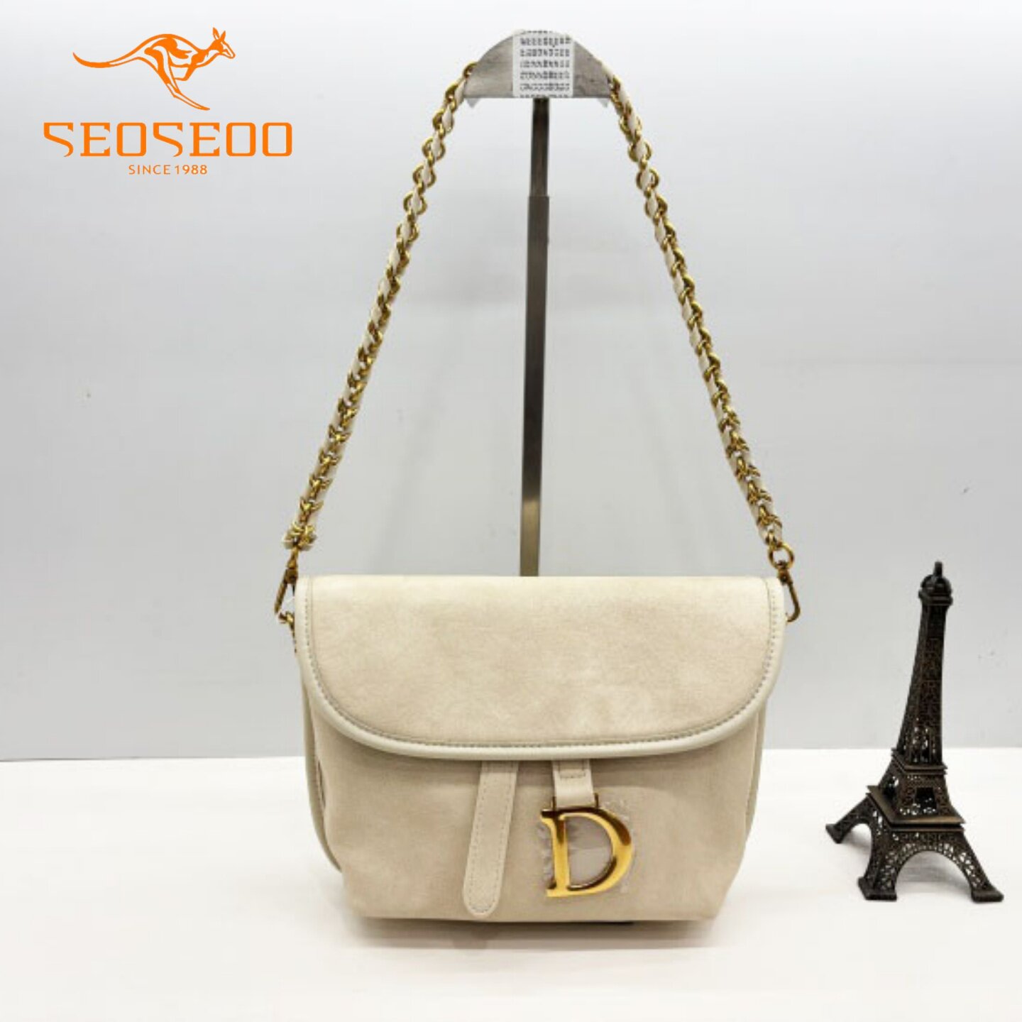 SEOSEOO/九州袋鼠女包2025新款商场同款时尚马鞍包链条斜挎792541,箱包皮具/热销女包/男包,马鞍包,淘宝优惠券,粉丝福利购,淘宝优惠卷